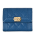 Chanel Boy Wallet, &pound;320, Accessories, Blue, Leather, Front view